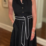PINCH RIC RACK TRIM MIDI DRESS 6.13