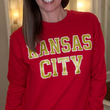 KC RED SPARKLE SWEATSHIRT 11.8