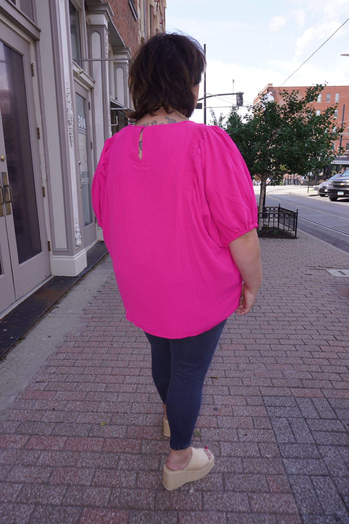 ENTRO HOT PINK TOP