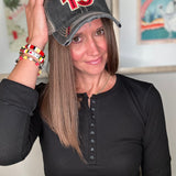 JEWELED "15" TRUCKER HAT