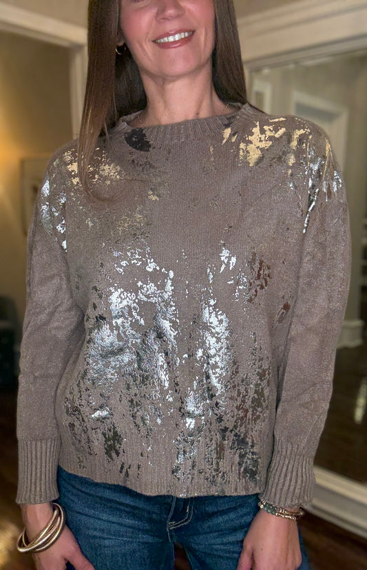 LOOK MODE TAUPE SWEATER 8.26