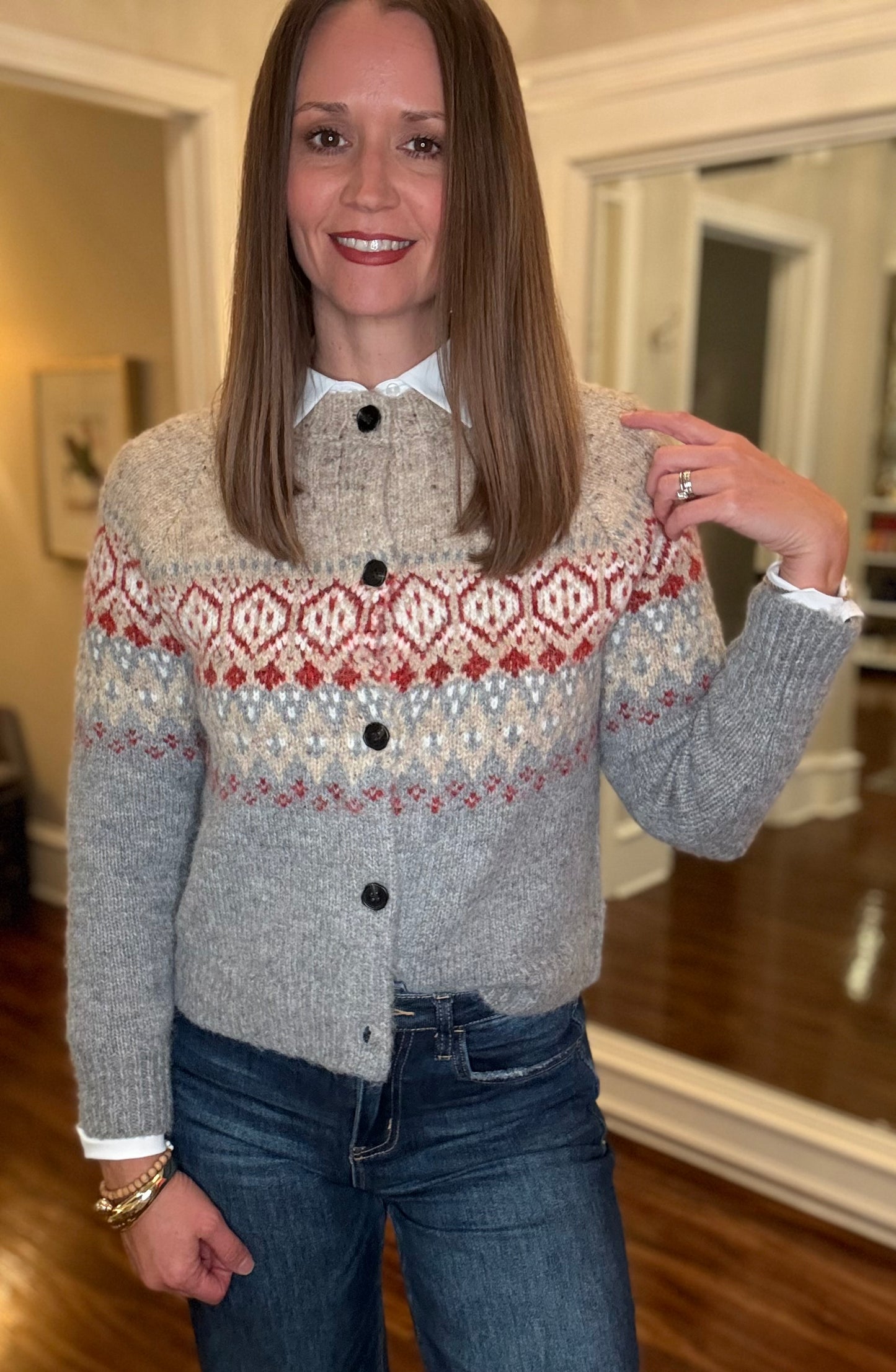 RD STYLE FAIRISLE CARDIGAN 10.24