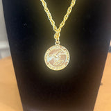 SUSAN SHAW USA COIN NECKLACE 3943