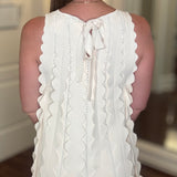 AUGUST APPAREL RUFFLED EDGE MINI DRESS 6.1