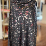 MOLLY BRACKEN SATIN FLORAL PRINT SKIRT 10.12