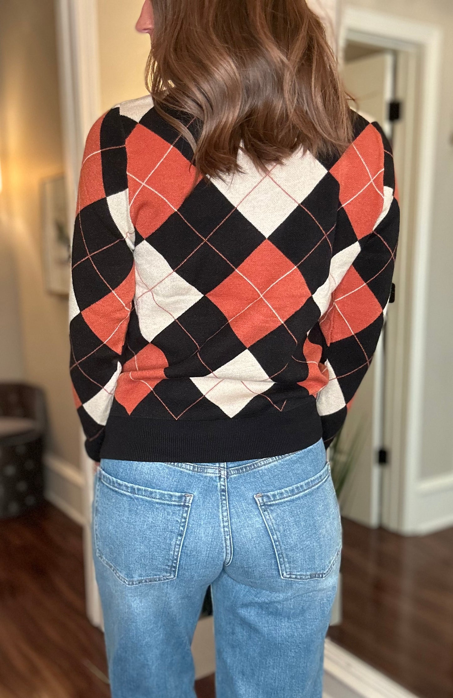 MAIN STRIP PLAID SWEATER 8.7