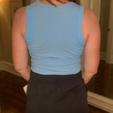 MONO B MICRO RIBBED TANK TOP 3.25