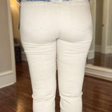 MULTIPLES PIN TUCK FLARE LEG CROP JEAN 12.17