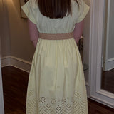 ENTRO LEMON LACE MIDI DRESS 3.3