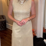 SUEDE SLEEVELESS DRESS 10.7