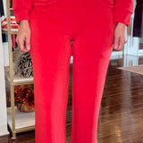 CRIMSON KNIT WIDE LEG ANKLE PANT 10.6