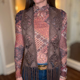 LOOK MODE WESTERN FRINGE JACKET 9.15