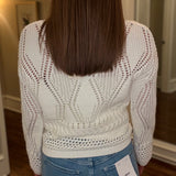 HEM AND THREAD BOATNECK CROCHET SWEATER 2.3