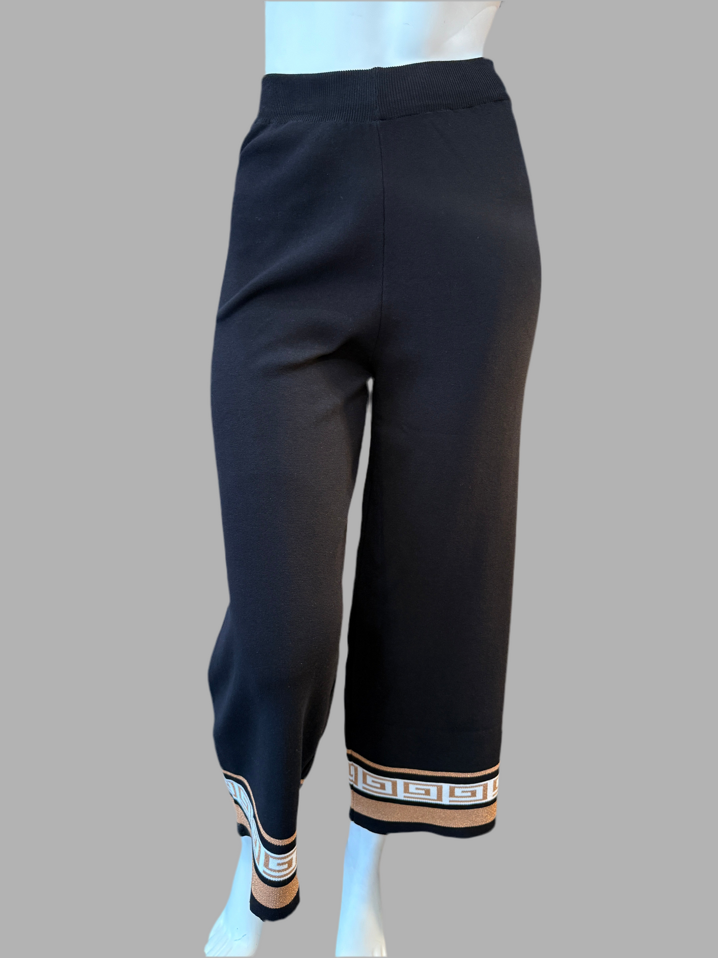 EXTENDED SIZE GOLD PRINT PANT 7.23
