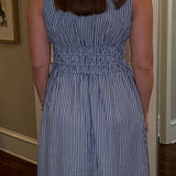 DENIM AND WHITE STRIPED DRESS 1.9