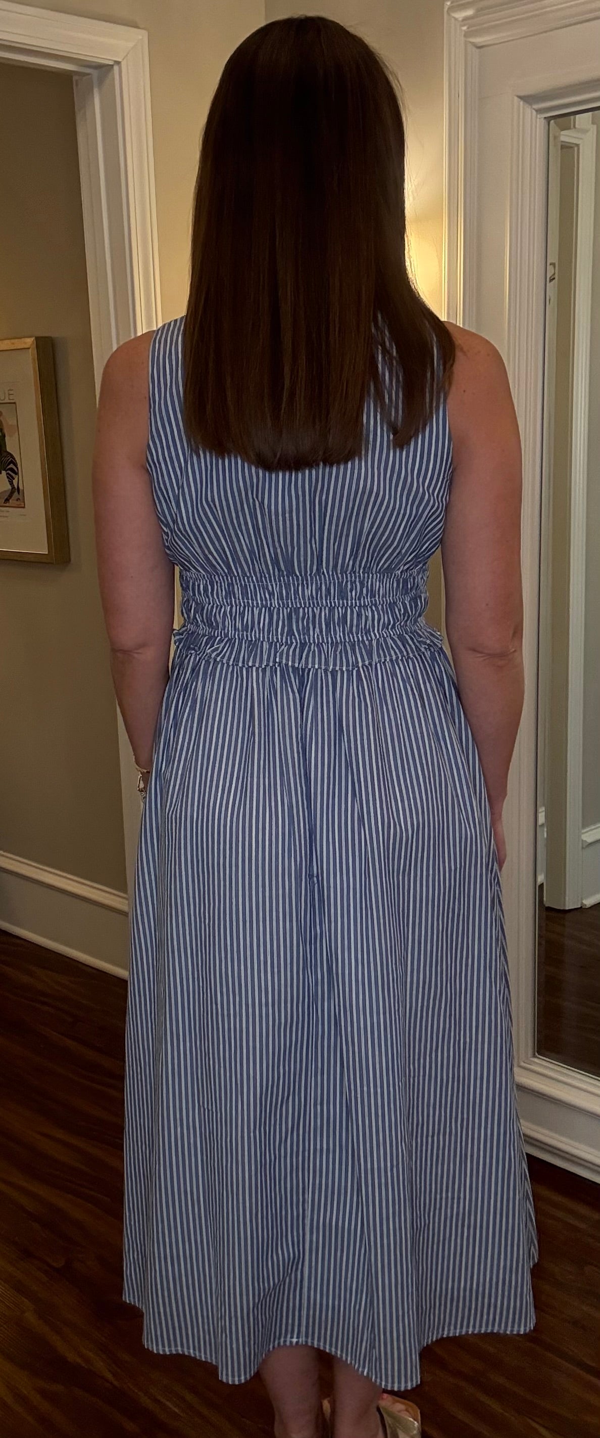 DENIM AND WHITE STRIPED DRESS 1.9