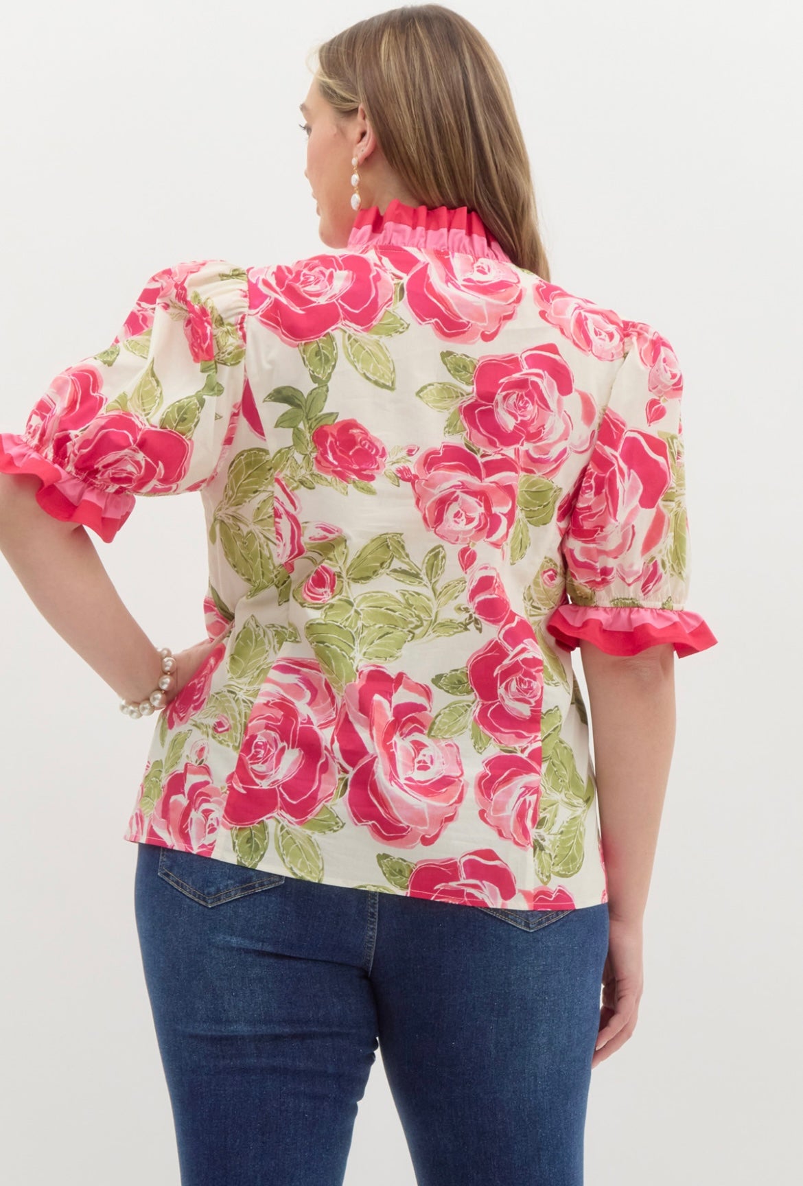 ENTRO PLUS SIZE FLORAL TOP 2.5