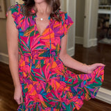 TROPICAL TIERED MINI DRESS 1.7