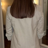 MULTIPLES 3/4 SLEEVE STAND COLLAR JACKET (multiple colors) 12.17