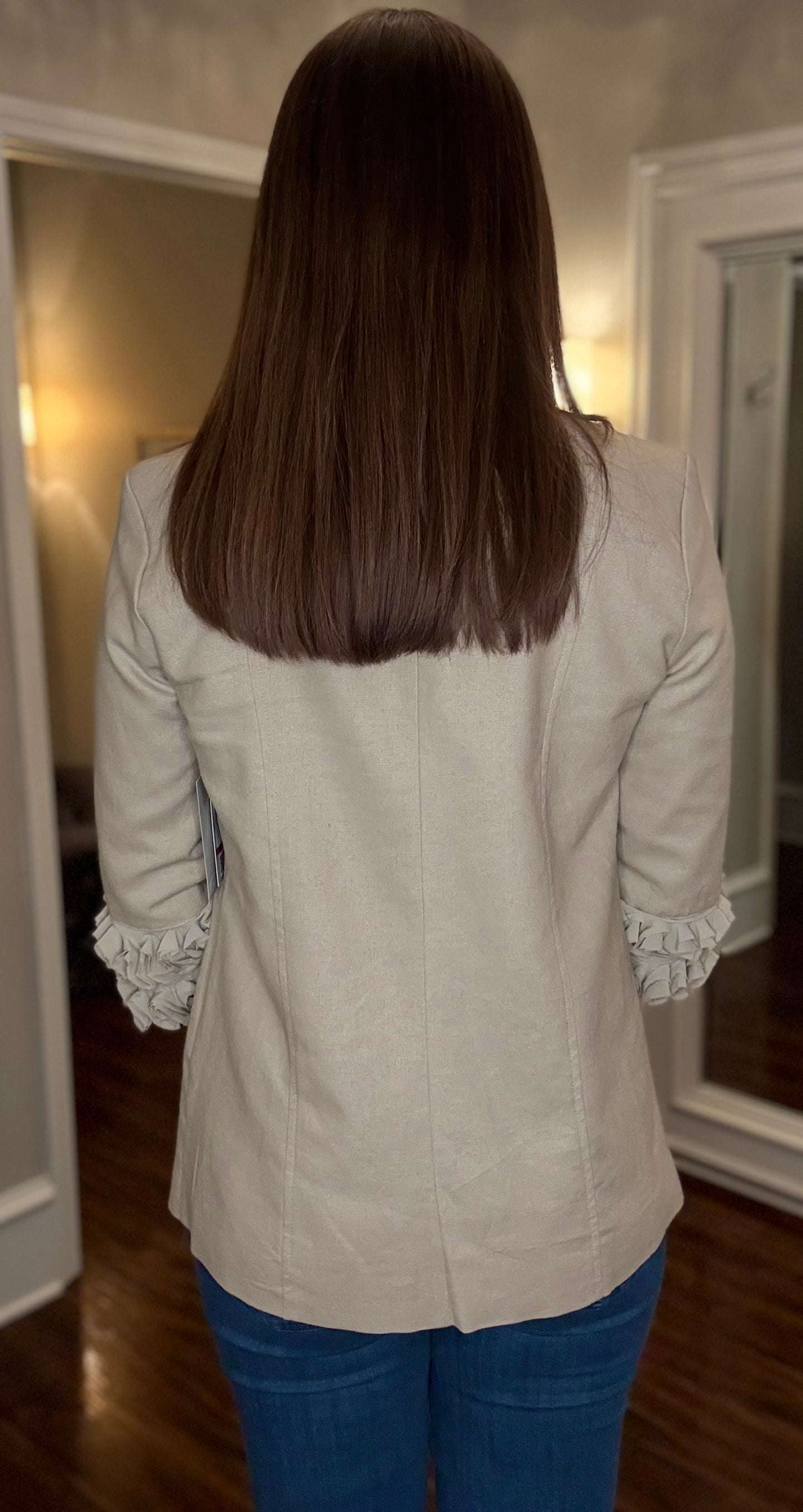 MULTIPLES 3/4 SLEEVE STAND COLLAR JACKET (multiple colors) 12.17