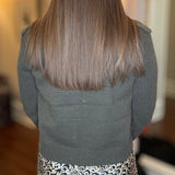 MOLLY BRACKEN FUR TRIM SWEATER JACKET 10.12