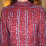 FDJ WINE/INDIGO CABLE SWEATER 10.6