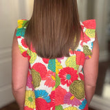 THML FLORAL SMOCKED TOP 7.2