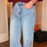 TRU LUXE CUFFED AND EMBROIDERED JEAN 9.26