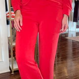 CRIMSON KNIT WIDE LEG ANKLE PANT 10.6