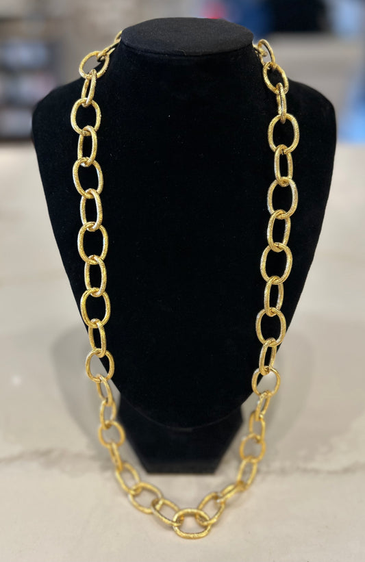 Susan Shaw Long Loop Chain necklace