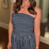 PINCH STRIPED TUBE MIDI DRESS 6.4