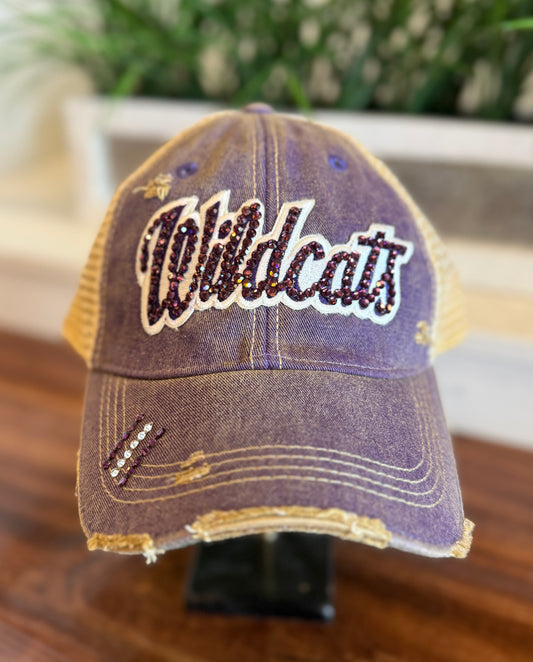 WILDCATS SEQUIN TRUCKER HAT 8.15