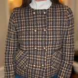 MOLLY BRACKEN DOUBLE BREASTED GOLD BUTTON JACKET 10.12