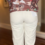 FLYNG MONKEY ECRU WIDE LEG TROUSER 9.15