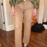 HIDDEN SUEDE CARAMEL PANT 10.6