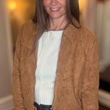MOLLY BRACKEN SUEDED JACKET 10.12