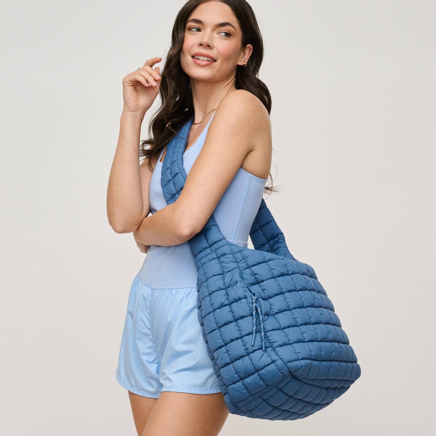 Leda Quilted Nylon Puffer Hobo