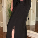 LOOK MODE SIDE SLIT SILK PANT (multiple colors) 3.25