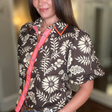THML BROWN FLORAL WITH FRONT RACER STRIPE 8.11