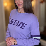 K-STATE LAVENDER SWEATER 9.25