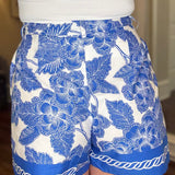 FLORAL PLEATED SHORTS 1.7