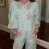 IVY JANE PRINT BARREL PANT 3.25
