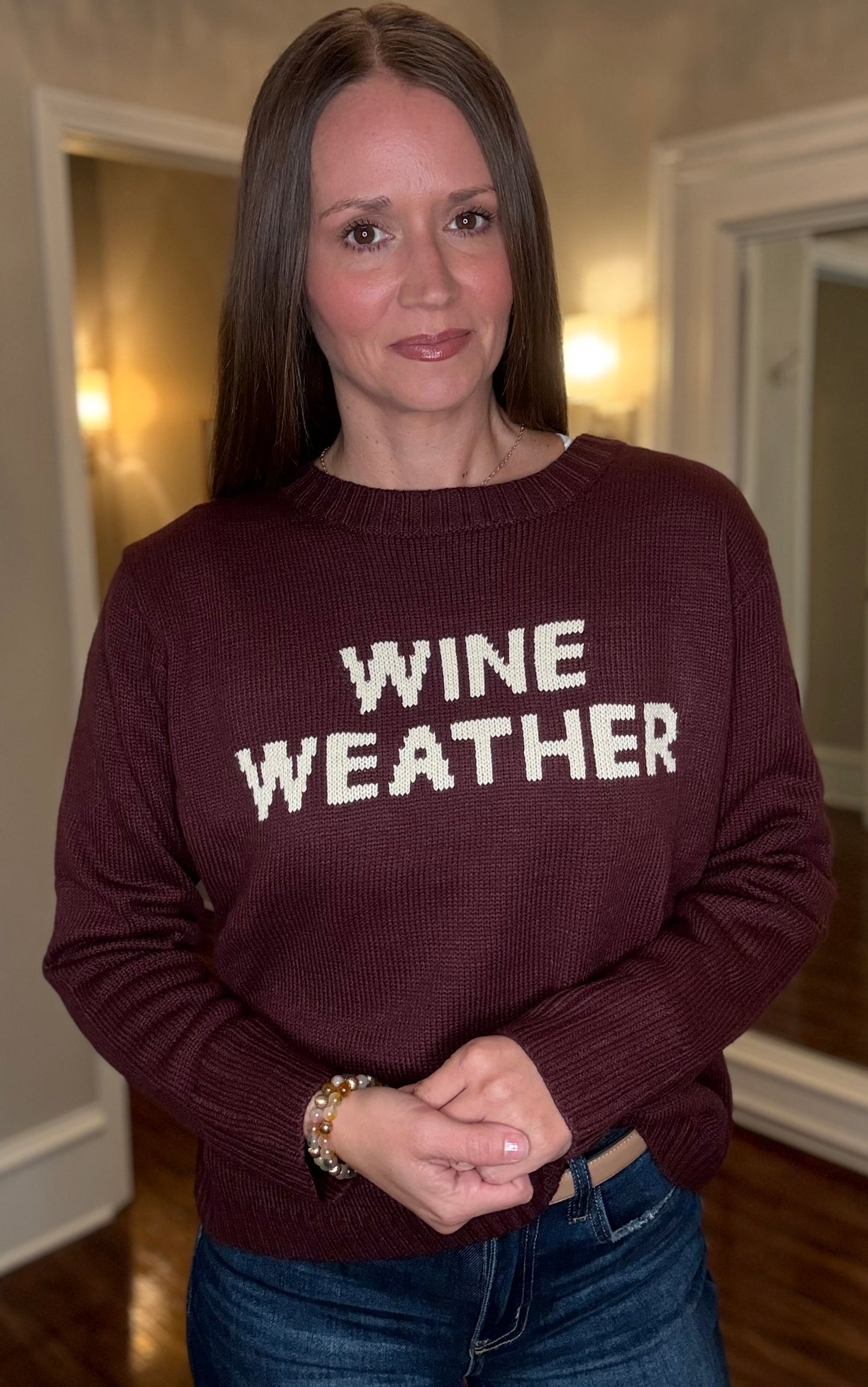 PANACHE WINE WEATHER SWEATER 10.01