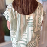 PINCH GREEN GEOMETRIC TOP 5.13