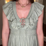 HEM AND THREAD SAGE MIDI DRESS 2.16