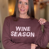 LONG SLEEVED WINE SEASON SWEATER 9.30