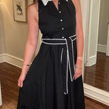 PINCH RIC RACK TRIM MIDI DRESS 6.13