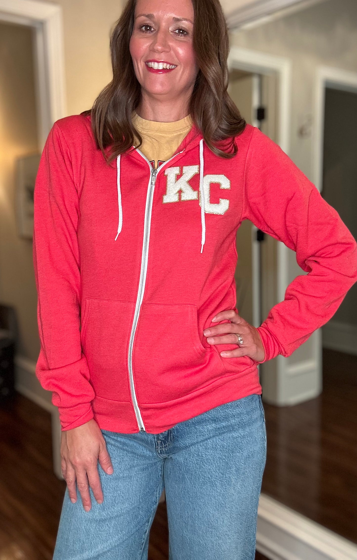 KC PATCH ZIP HOODIE