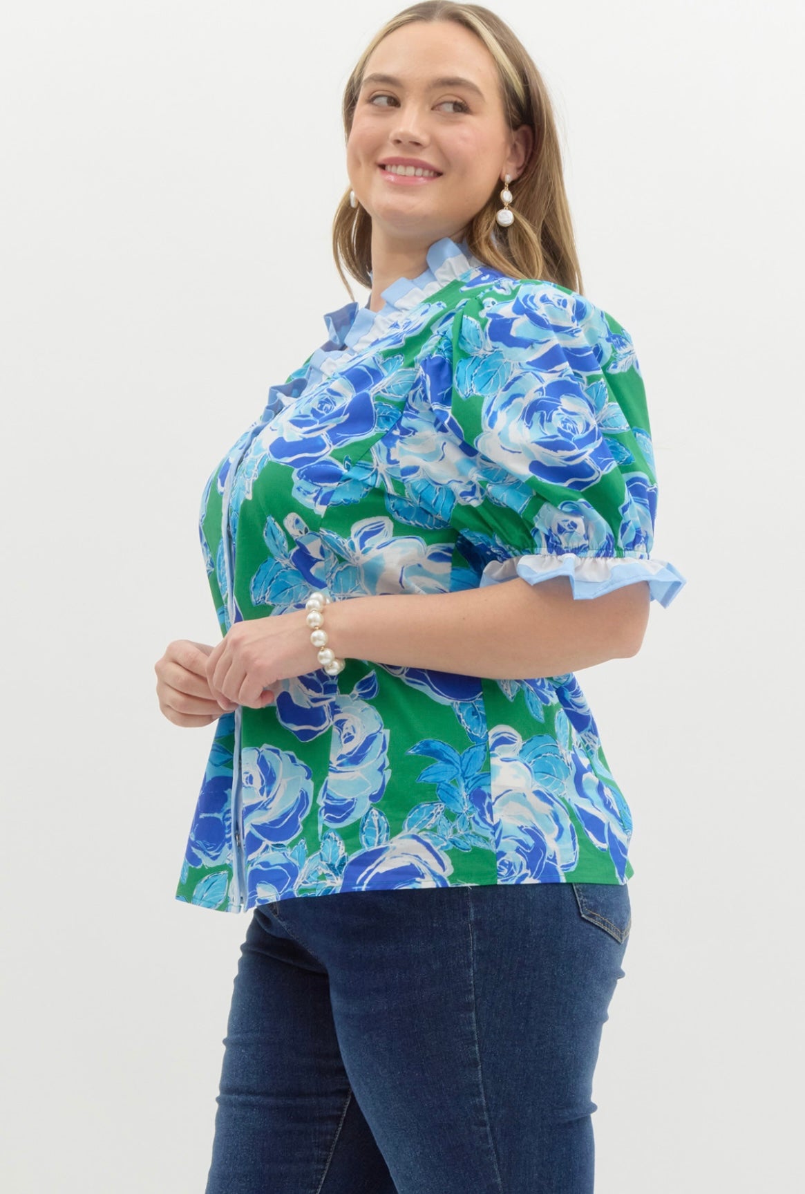 ENTRO PLUS SIZE FLORAL TOP 2.5