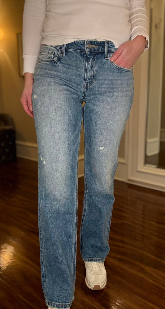 MELISSA MID RISE STRAIGHT LEG JEAN 1.8
